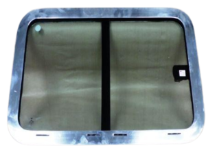 Janela Corrediça -de correr - em vidro temperado INMETRO - cor aluminio polido