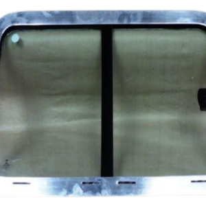 Janela Corrediça -de correr - em vidro temperado INMETRO - cor aluminio polido