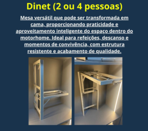 Dinete Casal Solteiro - Fremac - RioBikeRV - Conquista RV Trailer Motorhome - medidas