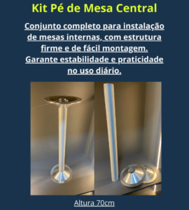 Pé de Mesa - Fremac - RioBikeRV - Conquista RV Trailer Motorhome - medidas