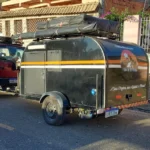 mini-trailer com barraca de teto - Conquista Trailer - vista do conjunto mini-trailer com barraca de teto - Conquista Trailer - vista do conjunto
